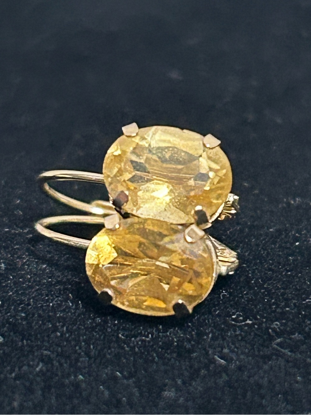 10K Rare Gems of Earth Citrine Earrings